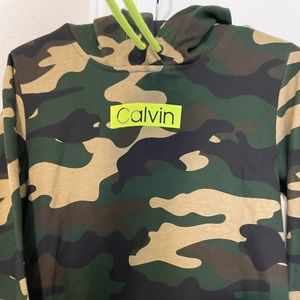 Calvin Kelvin Camo Sweater dress